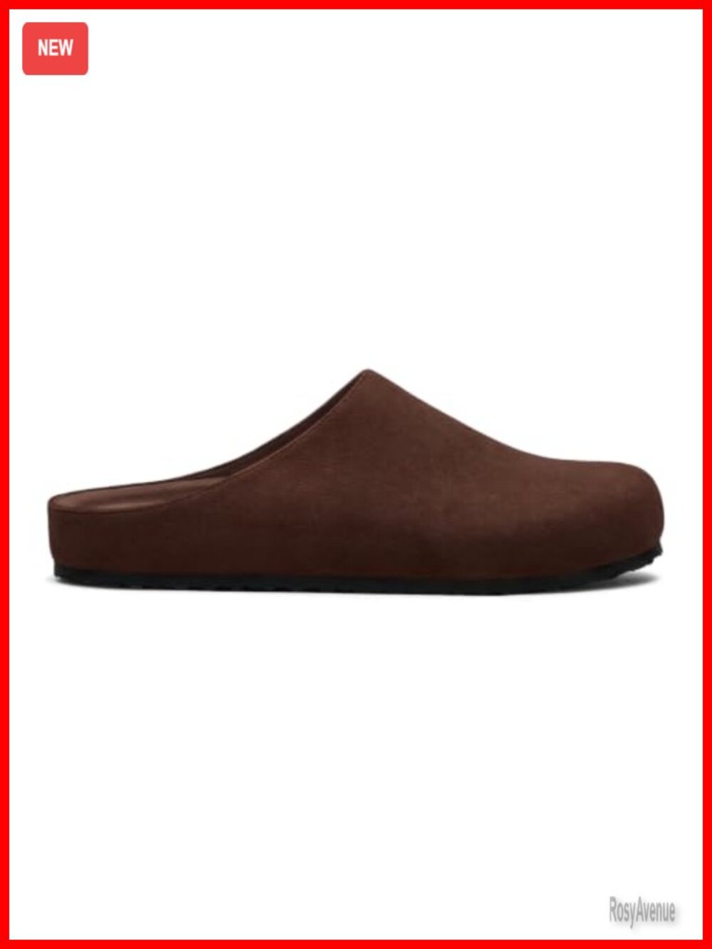 Women's Faux Suede Flat Clogs Slip-On Mules Cushioned Comfort Shoes